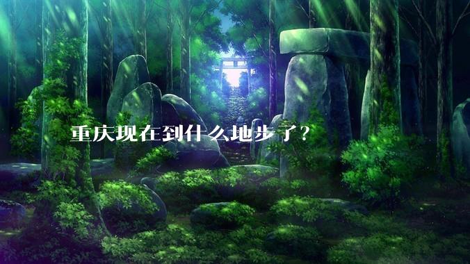 重庆现在到什么地步了？