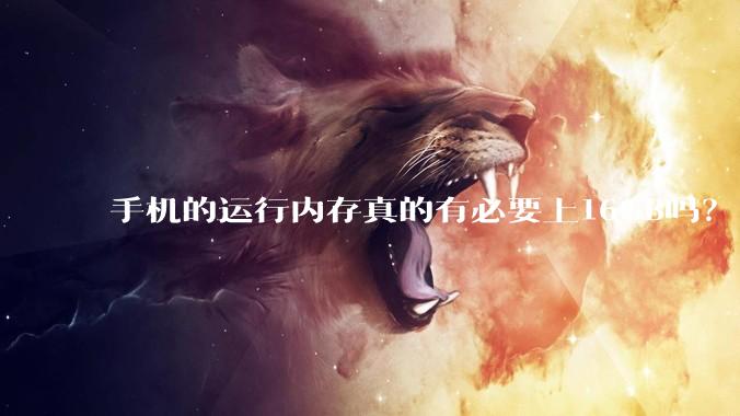 手机的运行内存真的有必要上16GB吗？